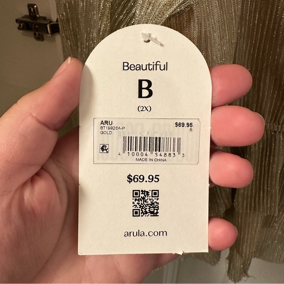 ARULA GOLD METALLIC TOP - Picture 5 of 5